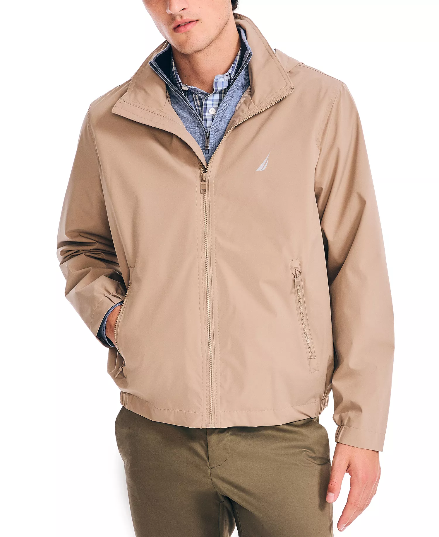 mni-16b6c7d0f3c8e3330840f52635302a2c Men’s Classic Rainbreaker Hooded Zip-Front Lightweight Jacket — изображение 3