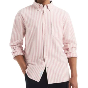 Men's Pique Double Knit Long-Sleeve Shirt