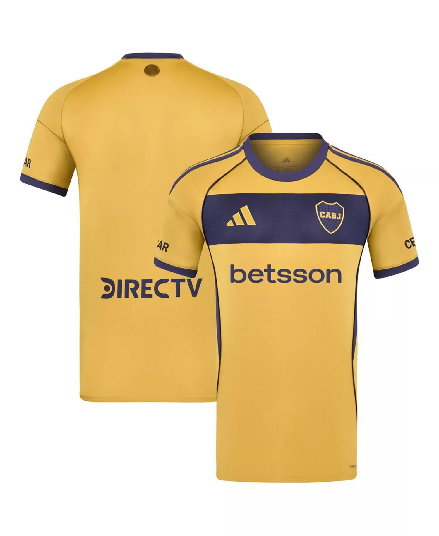 mni-17f9cb31689f05b0570b16606852f891 Men's Yellow Boca Juniors 2025/26 Away Replica Jersey