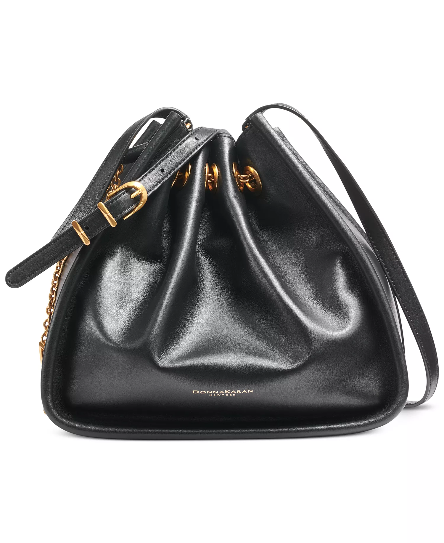 mni-184941f8b1967d21467820c1a7a76f5a Plainview Chain Drawstring Crossbody Bag — изображение 3