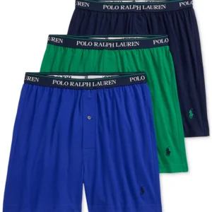 Men's 3-Pk. Cotton Classic Knit Boxers