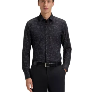 Men's Slim-Fit Performance-Stretch Dress Shirt