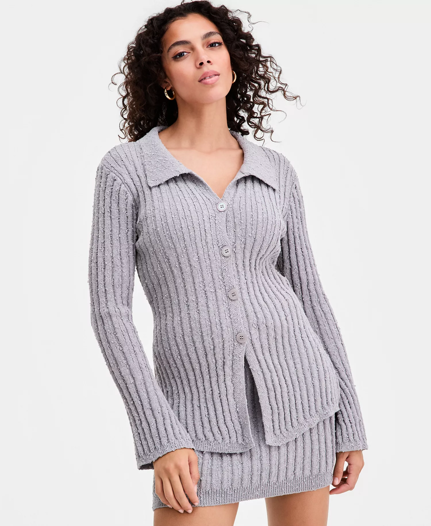 mni-19f90b7fe57f52a321992aa2bf32e393 Women's Collared Hourglass Cardigan, Macy's Exclusive
