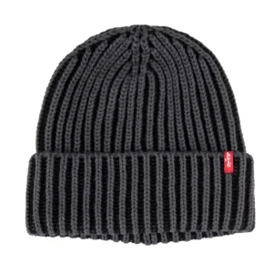 Men's Plated Ribbed Beanie