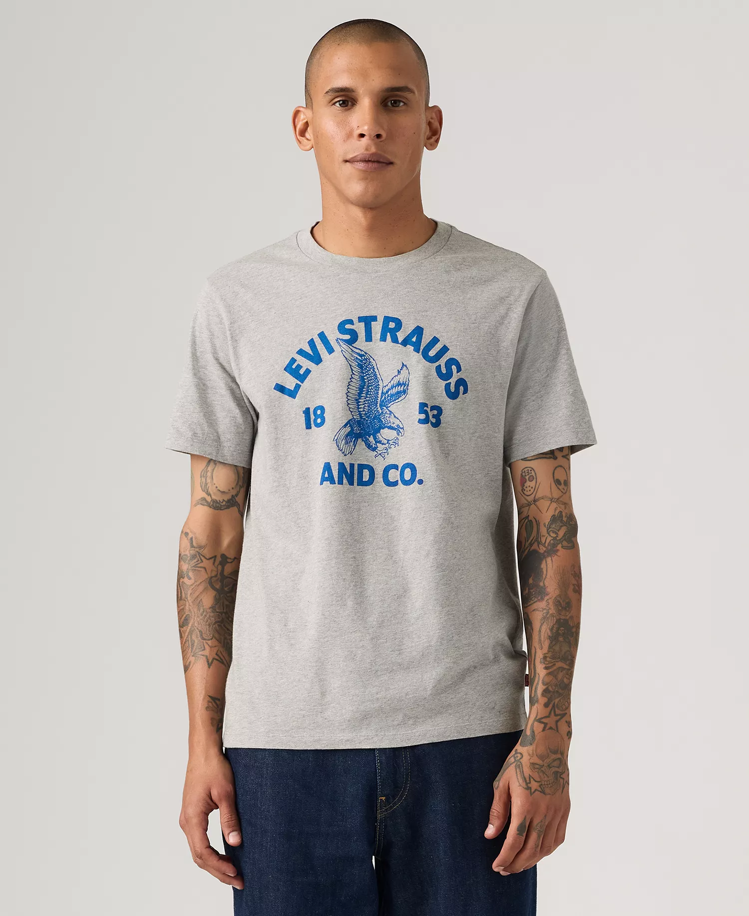 mni-1aba499c27f483d3a92470e9cfd506c4 Men's Graphic Logo Detail Crewneck T-Shirt — изображение 5