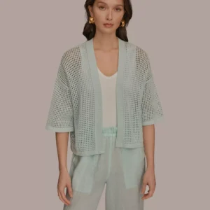 Women's Open-Front Cotton Cardigan