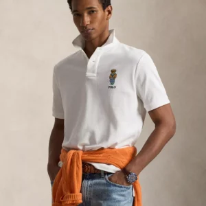 Men's Bear Mesh Polo Shirt