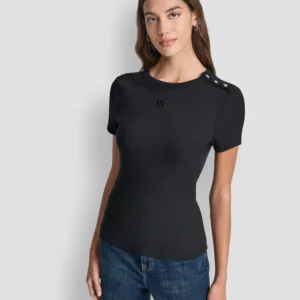 Petite Crew Neck Short-Sleeve T-Shirt