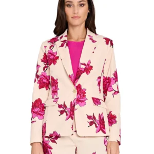 Women's Notch Collar Printed Blazer