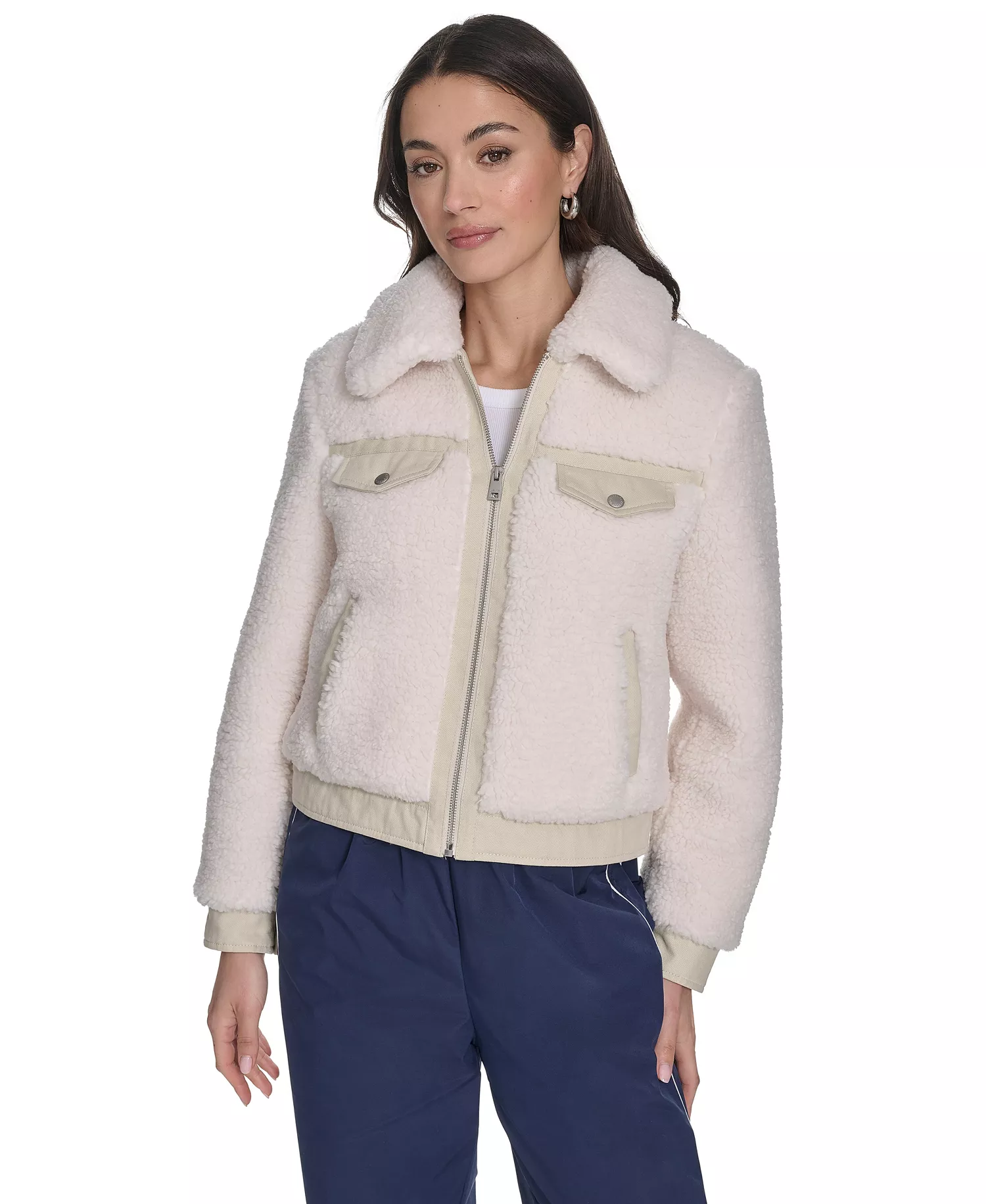 mni-1be1623c9b4370172f769c08bf735f45 Women's Sherpa Zip-Front Jacket — изображение 3