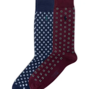 Men's 2-Pack Foulard Socks