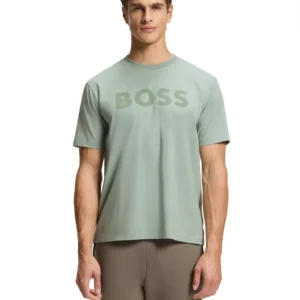 Men's Stretch Cotton Tonal Logo Relaxed-Fit T-Shirt