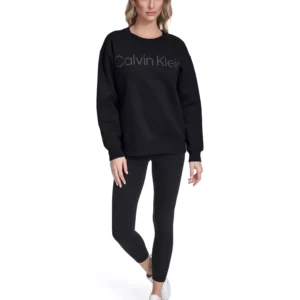 Women's Puff Print Logo Crewneck Sweatshirt