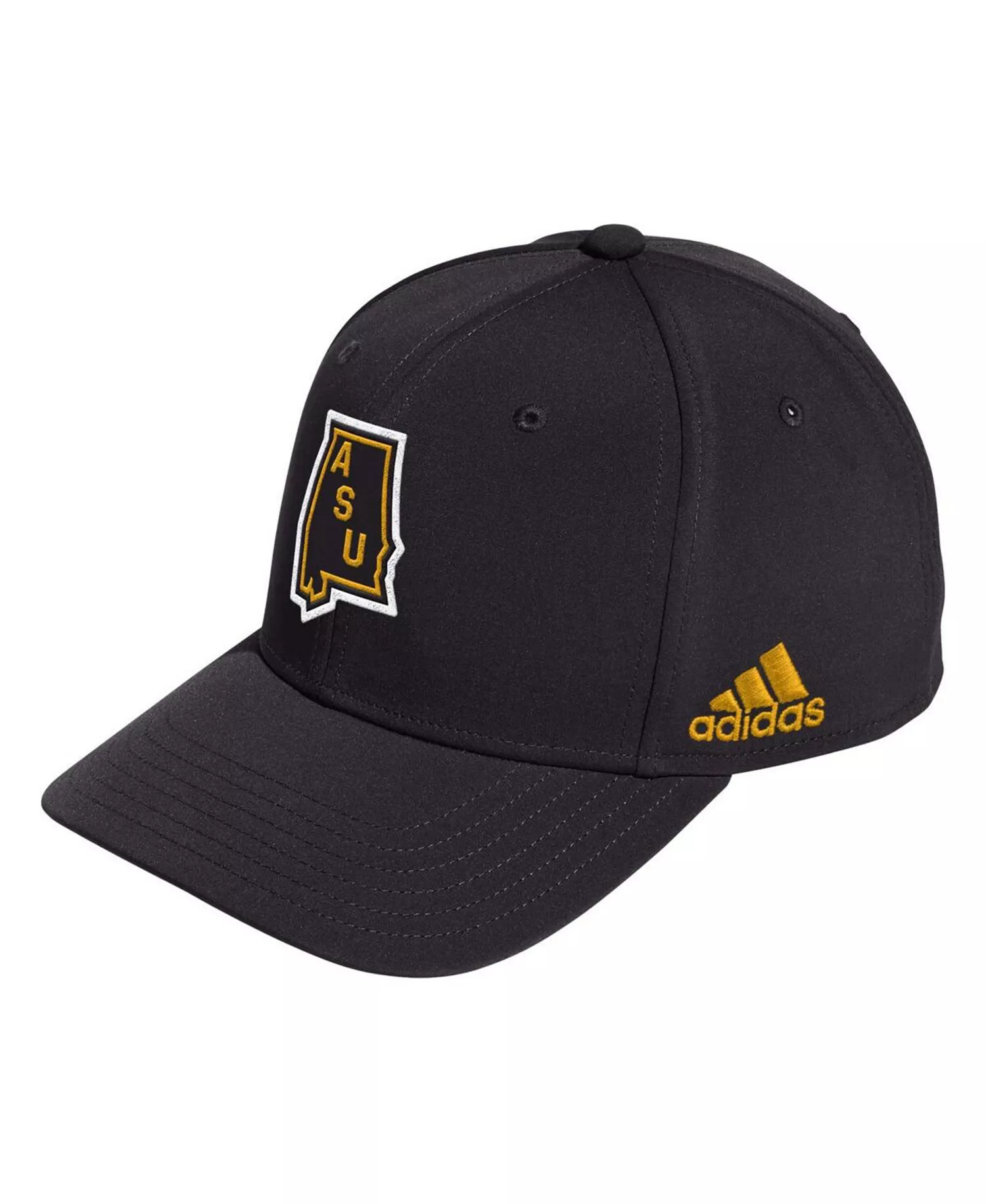 mni-1e48b0cb46e1b3d34e98d044fe0e4652 Men's Black Alabama State Hornets State Snapback Hat