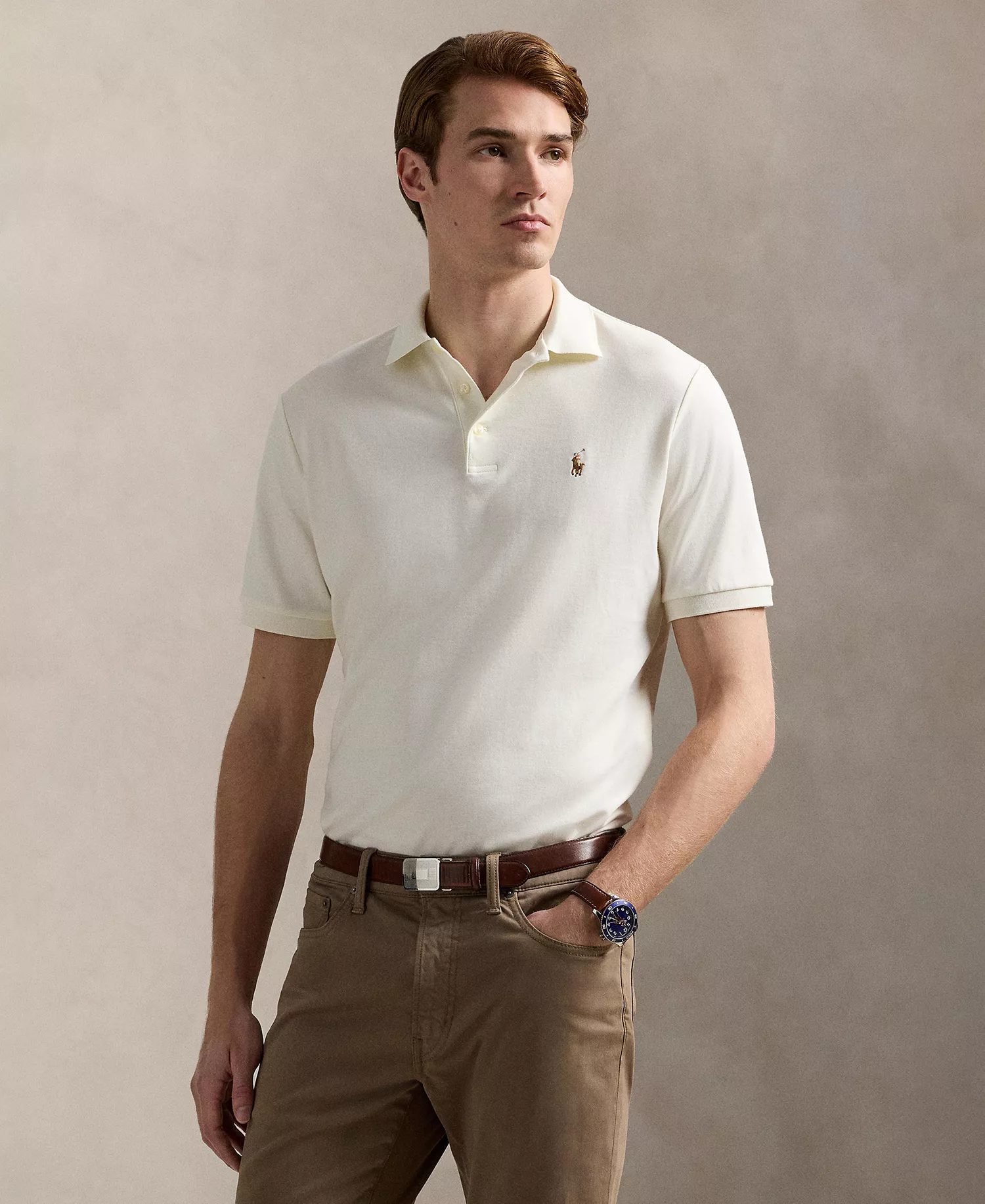mni-1f313eb3966af1330e04645daacbad32 Men’s Slim-Fit Soft Cotton Polo Shirt — изображение 13