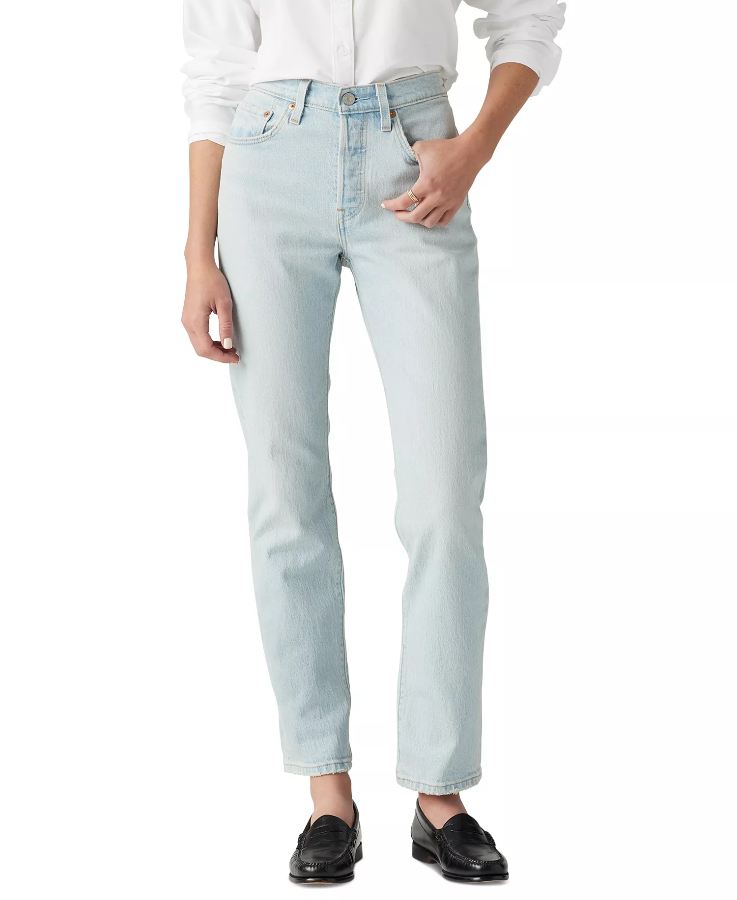 mni-1f534df7f491041fe2459af26209cb4e Women's 501 Original-Fit Straight-Leg Jeans — изображение 3