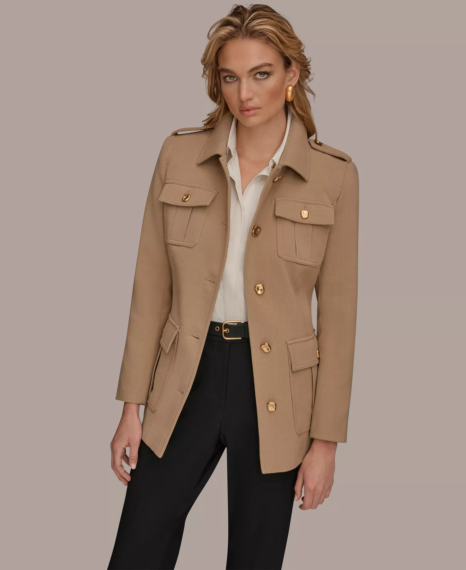 mni-204153ba2faefb652b92ced485e93865 Women's Belted Crepe Jacket — изображение 3