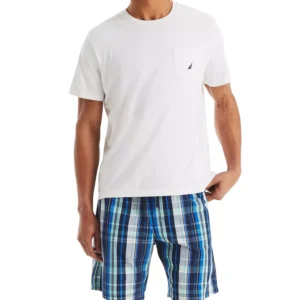 Men's Plaid Poplin 8" Sleep Shorts