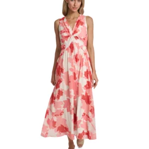 Women's Sleeveless Twist Front Dress