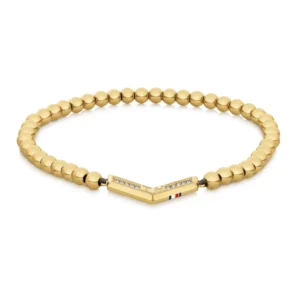 Women's Gold-Tone Bead Bracelet