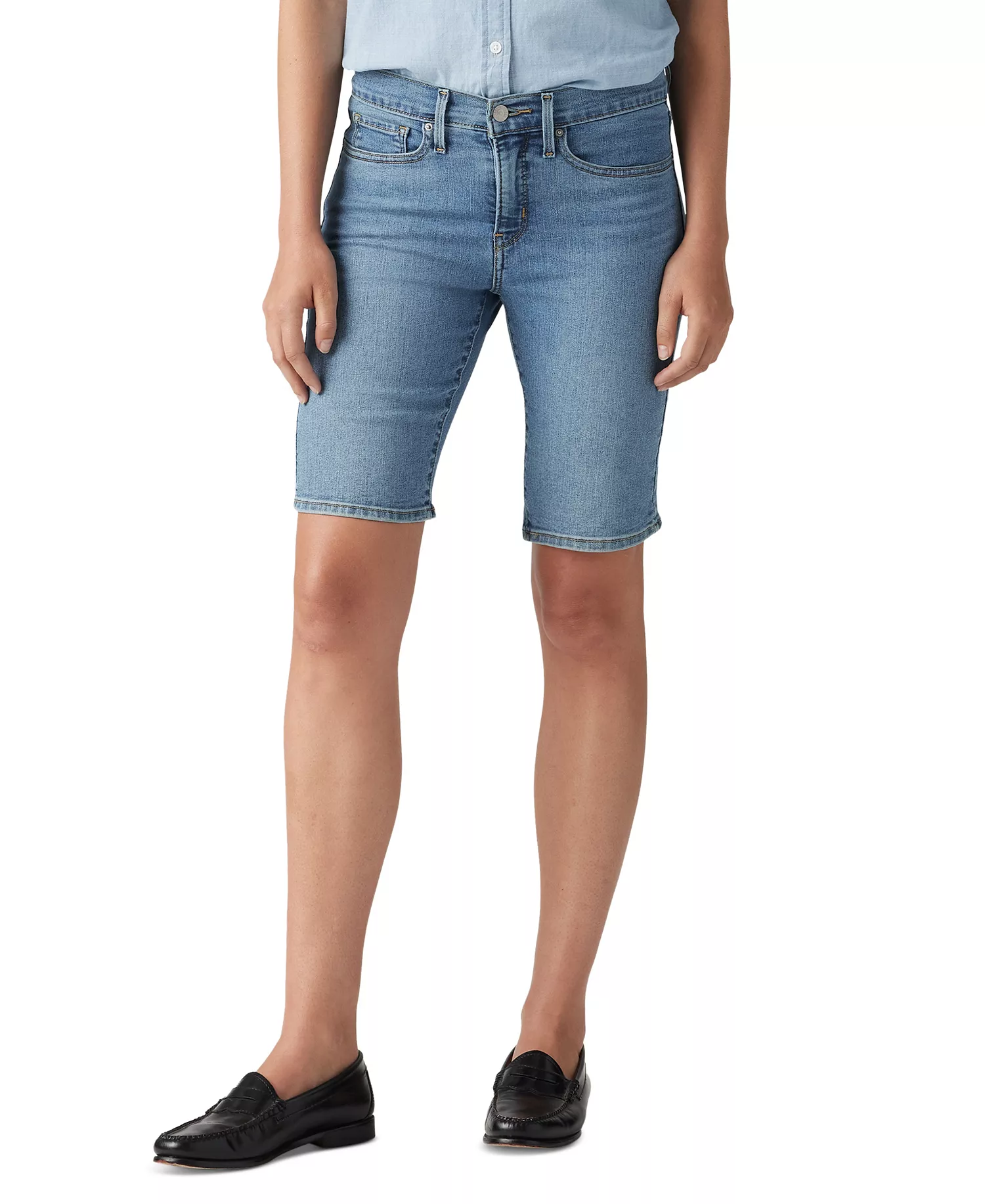 mni-2189f2424e19da07681b44ac525bd034 Women's Mid-Rise Shaping Bermuda Shorts