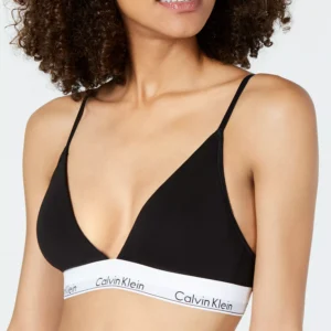 Women's Modern Cotton Lightly Lined Triangle Bralette- QF5650