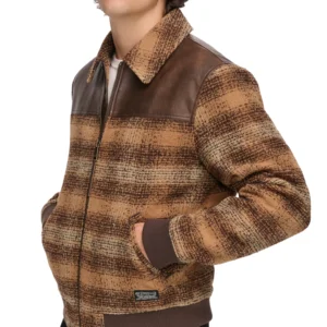 Men's Plaid Bomber Jacket