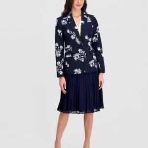 Women's Printed One-Button Jacket