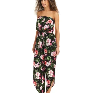 Women's Tropical Heat Printed Tube Jumpsuit, Macy's Exclusive