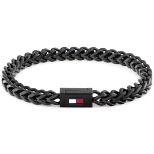 Men's Black Ion-Plating Stainless Steel Braided Bracelet