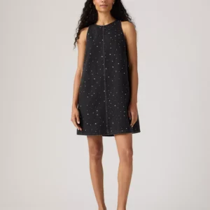 Premium Women's 90s Rhinestone Embellished Shift Dress
