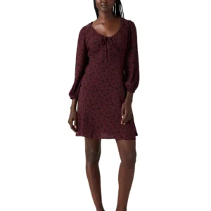 Women's Odette Holiday V-Neck Mini Dress