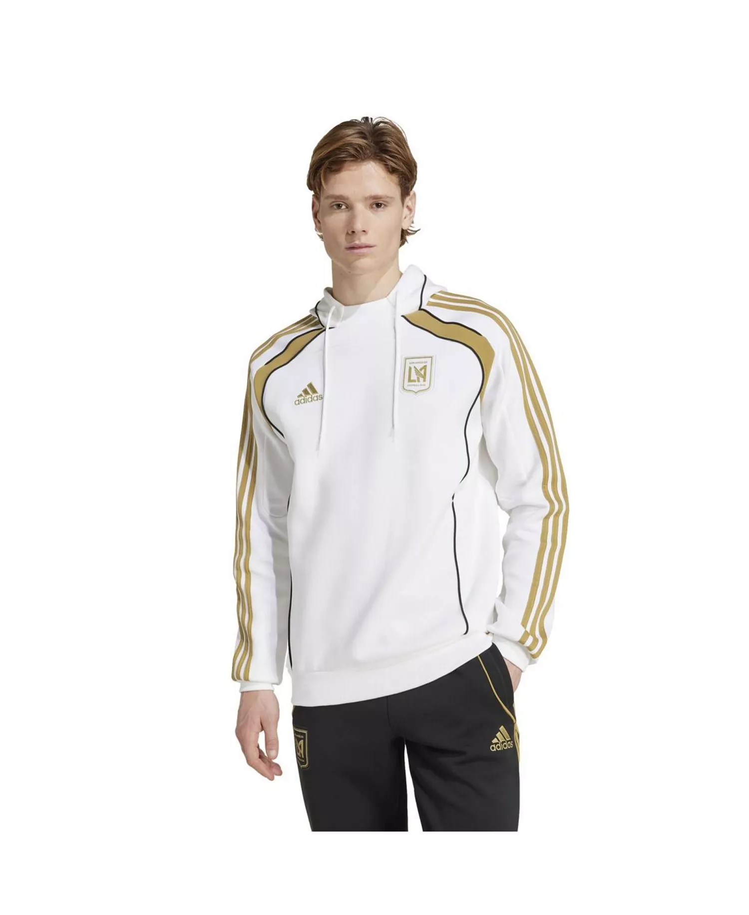 mni-24df18ae6e96a67ce770d16c0d00994f Men's White LAFC 2025 Travel Pullover Hoodie