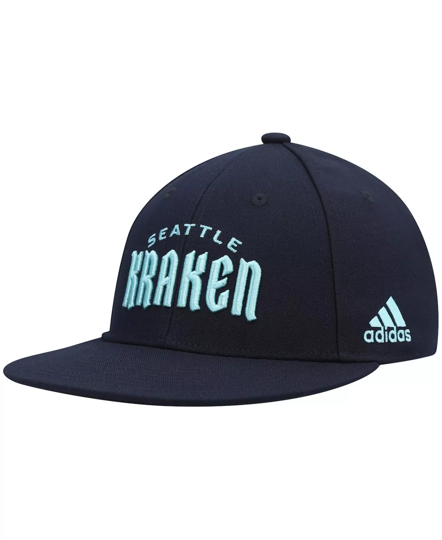 mni-24e925b3bb15c2d3b84545c22c9034ea Men's Deep Sea Blue Seattle Kraken Team Snapback Hat