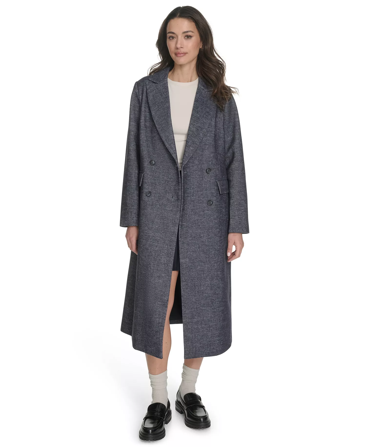 mni-259ce3eaf94d7243965d51b8410c1092 Women's Regular Double Breasted Blazer Coat — изображение 3