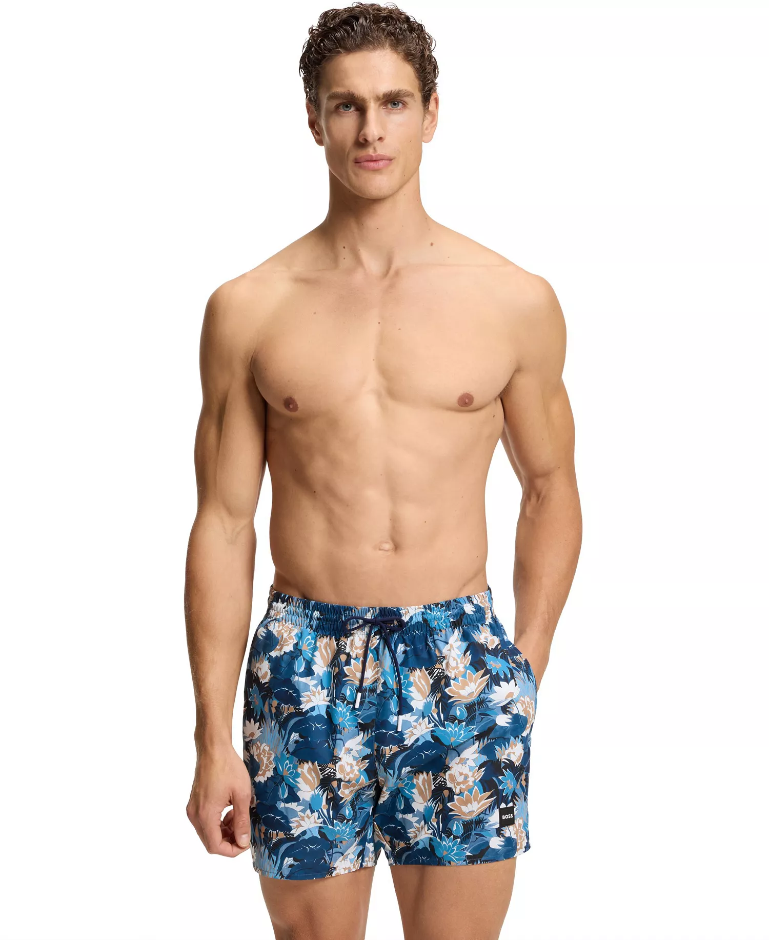 mni-259d09d91ce56a453e89f2f287e6b554 Men's Quick-Dry All-Over Print Swim Shorts — изображение 4