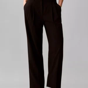 Women's Pleated High-Rise Wide-Leg Pants