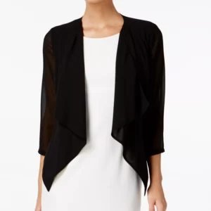 Lightweight Illusion Sleeve Draped Cardigan