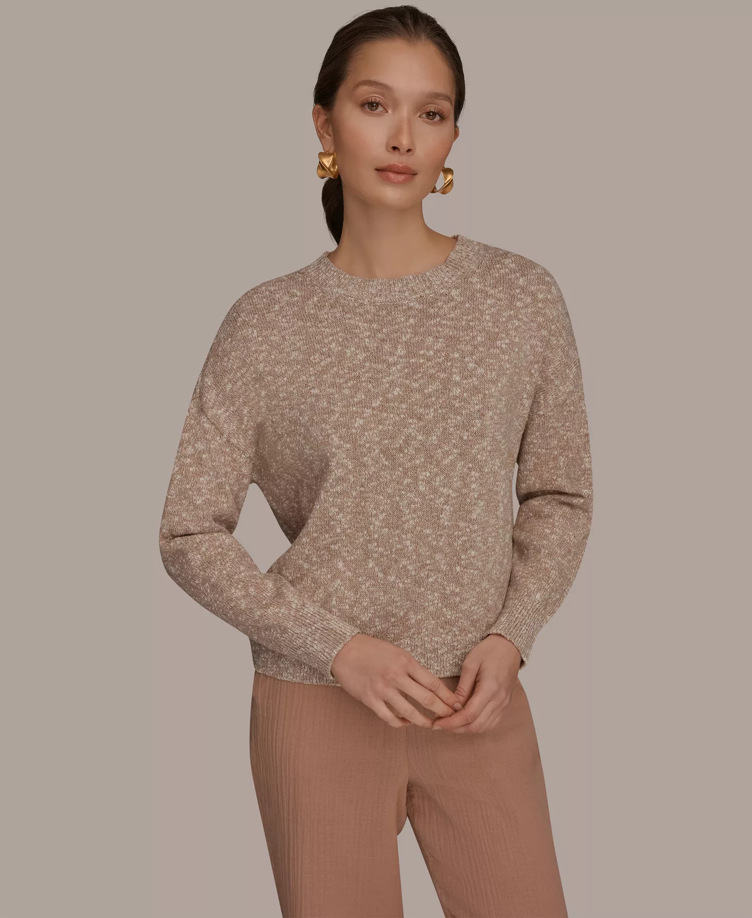 mni-264511f44b60ef71e1b889995f5ba557 Women's Crewneck Long-Sleeve Sweater
