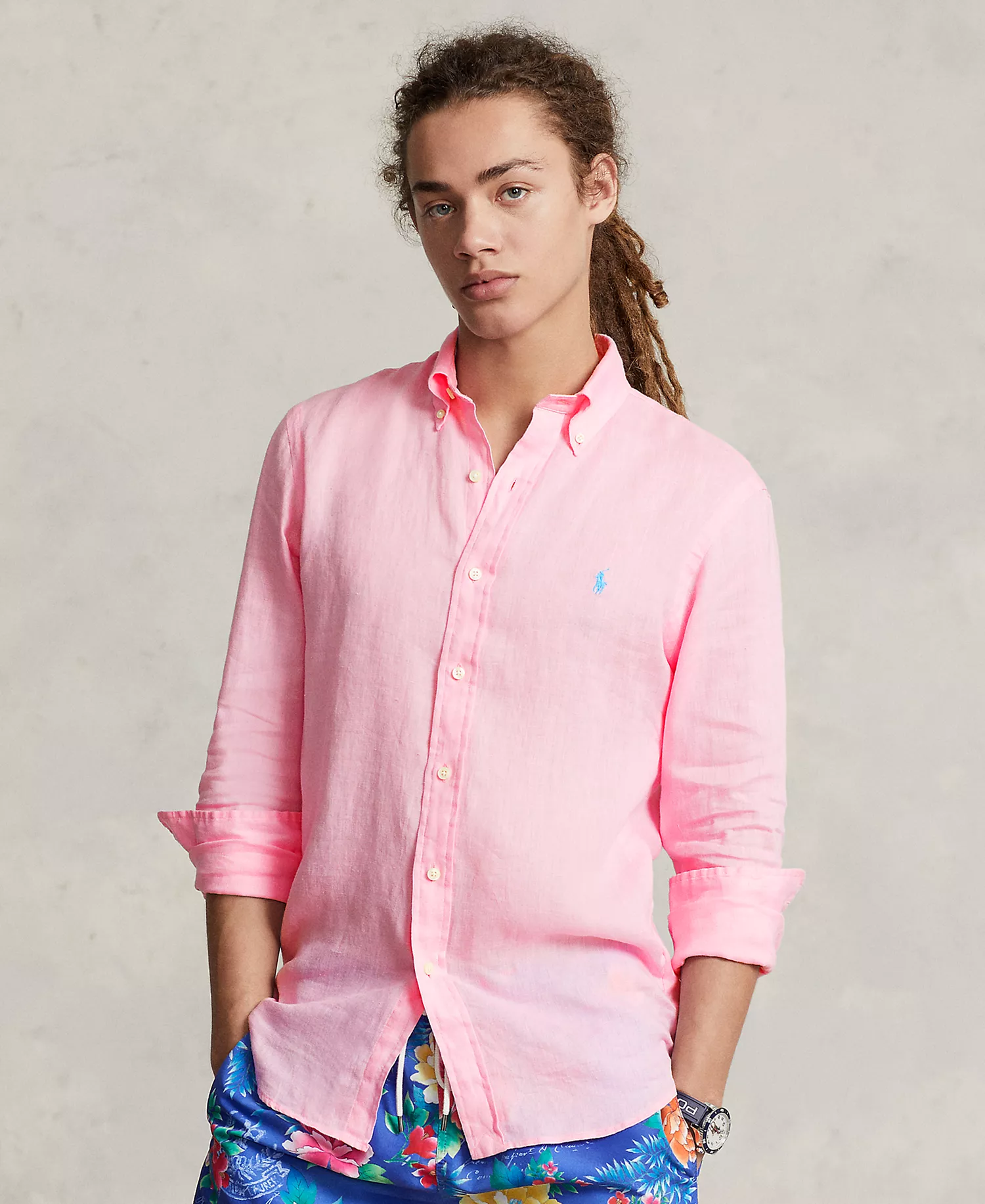 mni-26733aa7e904b47df724bda17c26ea8f Men's Classic Fit Linen Shirt