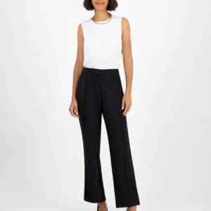Women's High-Rise Seamed Straight-Leg Pants