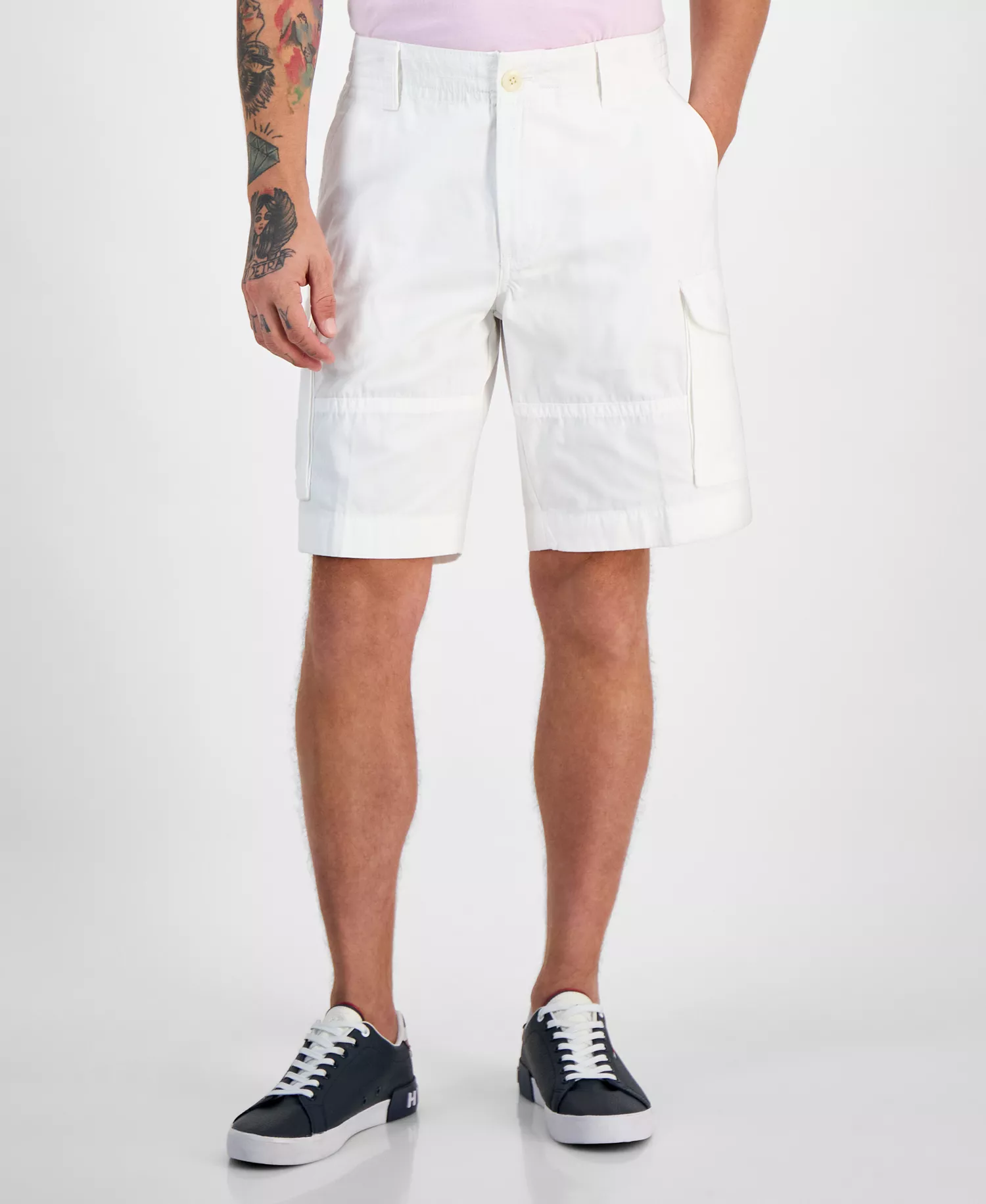 mni-270fe7237a87758bfcf7e9eeba1882b7 Men's Essential Cotton 10" Cargo Shorts — изображение 4