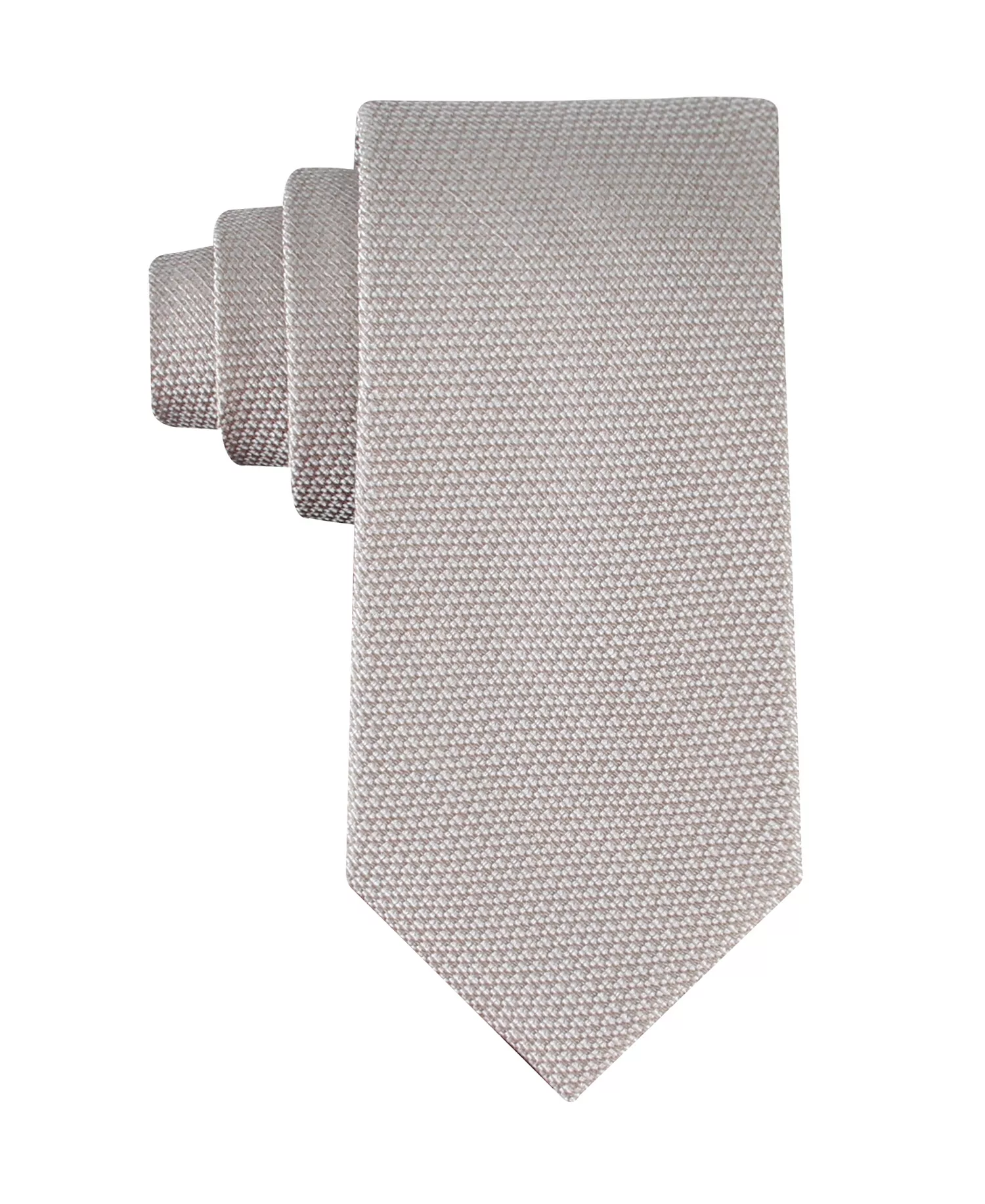 mni-27140b42acb2db5742d7291594730941 Men's Textured Solid Silk & Linen Tie