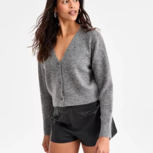 Women's Studded V-Neck Cardigan Sweater, Macy's Exclusive