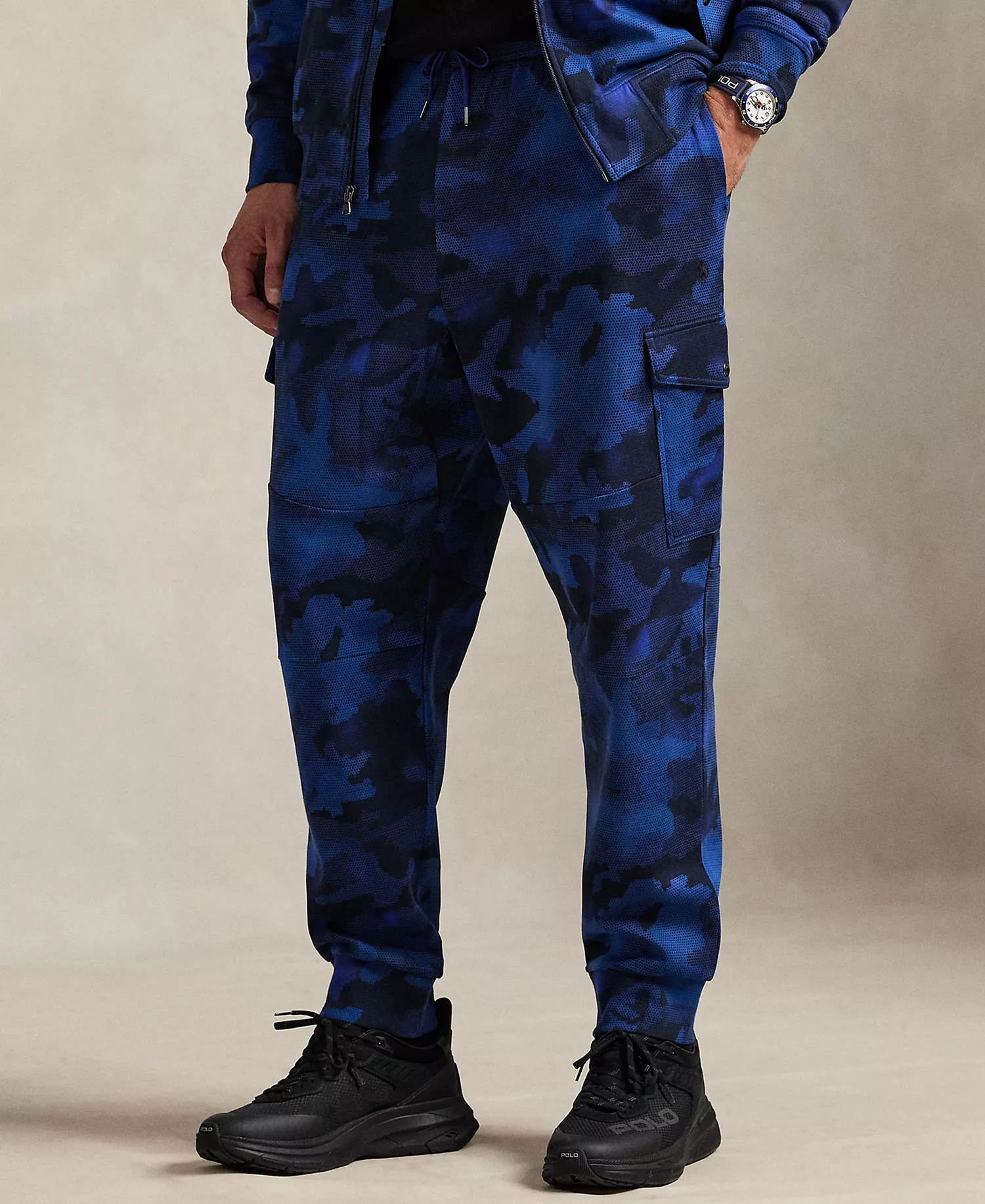 mni-287178574ba44f9b786bcdde16efb0fe Men's Big & Tall Camo Print Cargo Jogger Pants