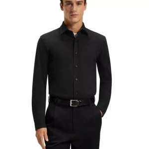 Men's Stretch Cotton Slim-Fit Dress Shirt