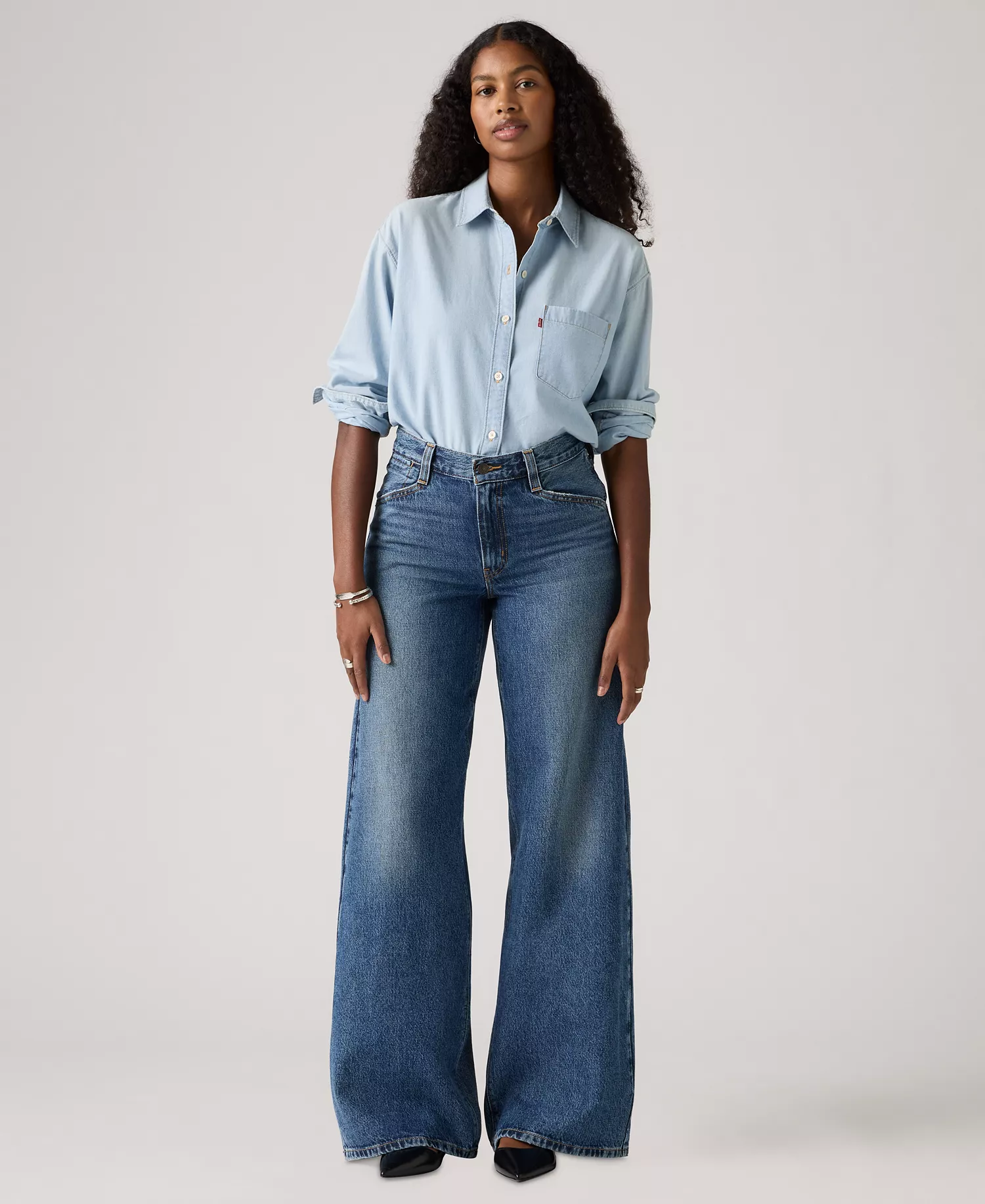 mni-2a8726acce093d8f2067e7bc1ab4de02 Plus Size Mid-Rise Wide-Leg Baggy Jeans