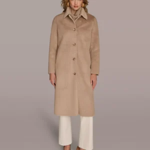 Women's Button Front Maxi Coat