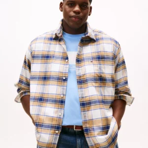 Men's Big and Tall Tartan Check Regular Fit Shirt