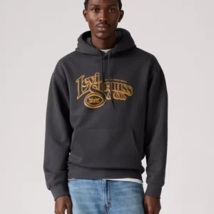 Men's Relaxed Graphic Long-Sleeve Hoodie